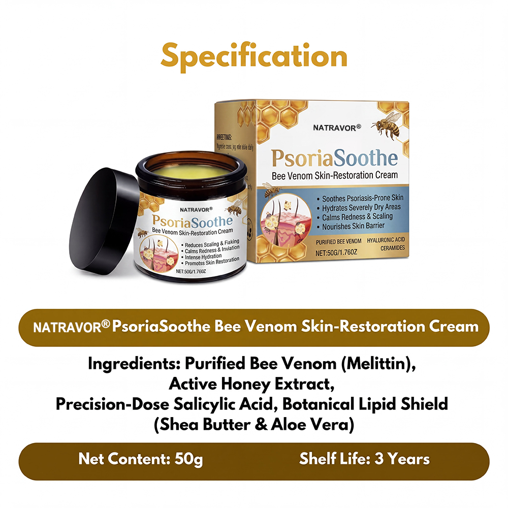 NATRAVOR® PsoriaSoothe Bee Venom Skin-Restoration Cream