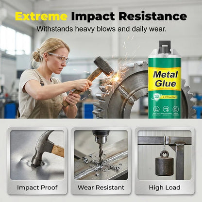 Metal Glue Heavy Duty 60g Strong Putty Epoxy Filler | Metal Repair Glue Heavy Duty for Ceramic Wood Glass Automotive Plumbing DIY Construction Stainless Steel