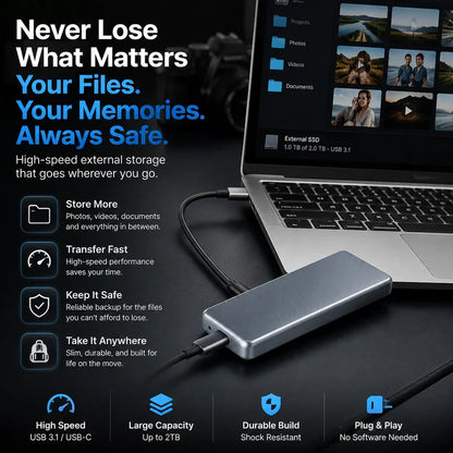 🔥 LAST DAY: 50% OFF – Portable External SSD to Protect Your Photos, Videos & Important Files