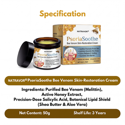 NATRAVOR® PsoriaSoothe Bee Venom Skin-Restoration Cream