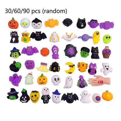 🎃 Halloween Squishies Party Favor Set – 30/60/90PCS Soft Squeeze Toys for Trick-or-Treat & Classroom Rewards