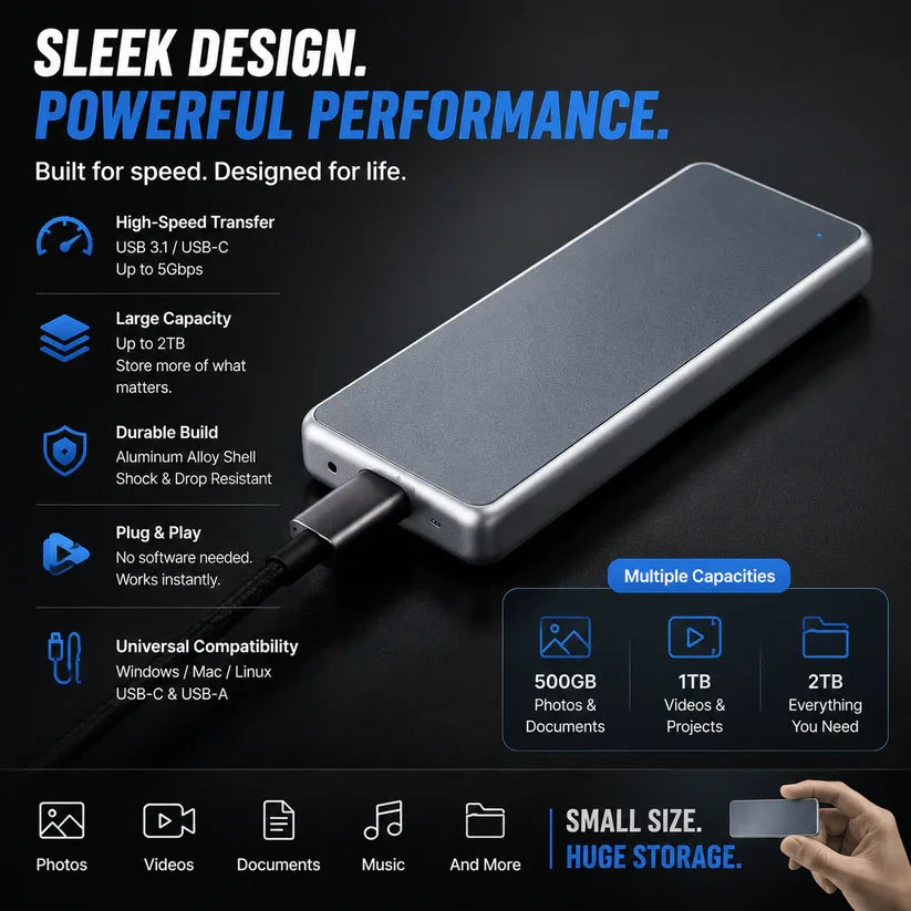 🔥 LAST DAY: 50% OFF – Portable External SSD to Protect Your Photos, Videos & Important Files