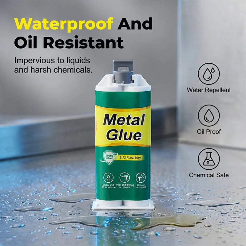 Metal Glue Heavy Duty 60g Strong Putty Epoxy Filler | Metal Repair Glue Heavy Duty for Ceramic Wood Glass Automotive Plumbing DIY Construction Stainless Steel