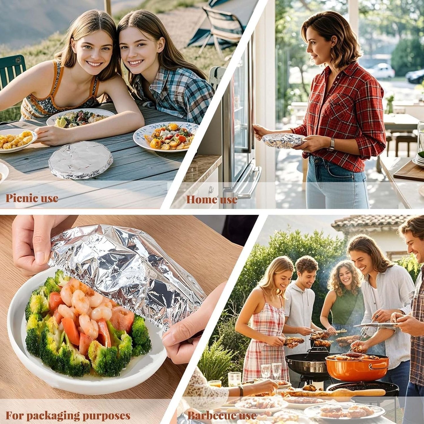 Keep Every Meal Warm Until Everyone Is Ready To Eat - Food-Grade Aluminum Foil Insulation Cover