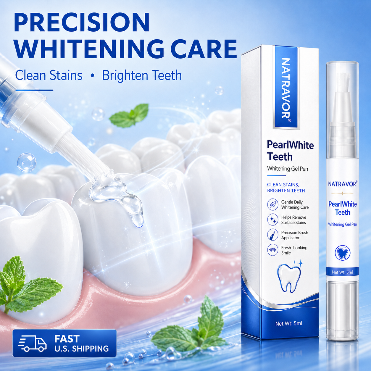 NATRAVOR® PearlWhite Teeth Whitening Gel Pen