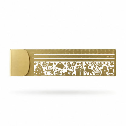 🐱✨ Cat Lover’s 3-in-1 Metal Bookmark Ruler | Bookmark, Ruler & Stencil