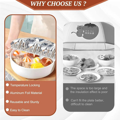 Keep Every Meal Warm Until Everyone Is Ready To Eat - Food-Grade Aluminum Foil Insulation Cover