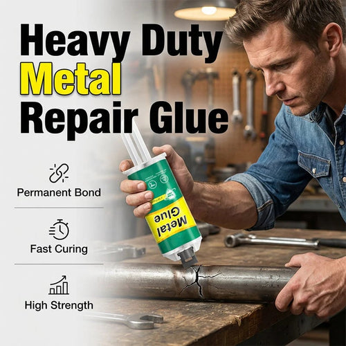 Metal Glue Heavy Duty 60g Strong Putty Epoxy Filler | Metal Repair Glue Heavy Duty for Ceramic Wood Glass Automotive Plumbing DIY Construction Stainless Steel